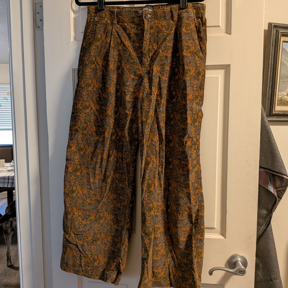 Women's Casual Multi Color Floral Wide-Leg Pants